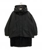 THE RERACSザ リラクス）の古着「RERACS PE/NY HIGH DENSITY PEACH THE MODS COAT WITH LINER モッズコート」｜ブラック