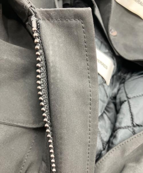 THE RERACS（ザ リラクス）THE RERACS (ザ リラクス) RERACS PE/NY HIGH DENSITY PEACH THE MODS COAT WITH LINER モッズコート ブラック サイズ:48の古着・服飾アイテム