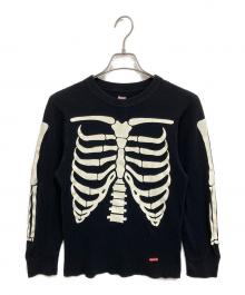 SUPREME×Hanes（シュプリーム×ヘインズ）の古着「21AW Bones Thermal Crew ロングスリーブカットソー」｜ブラック