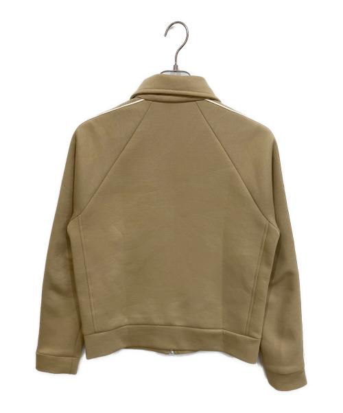 LACOSTE（ラコステ）LACOSTE (ラコステ) ショルダーテーピングダブルフェイススェットブルゾン ベージュ サイズ:Sの古着・服飾アイテム