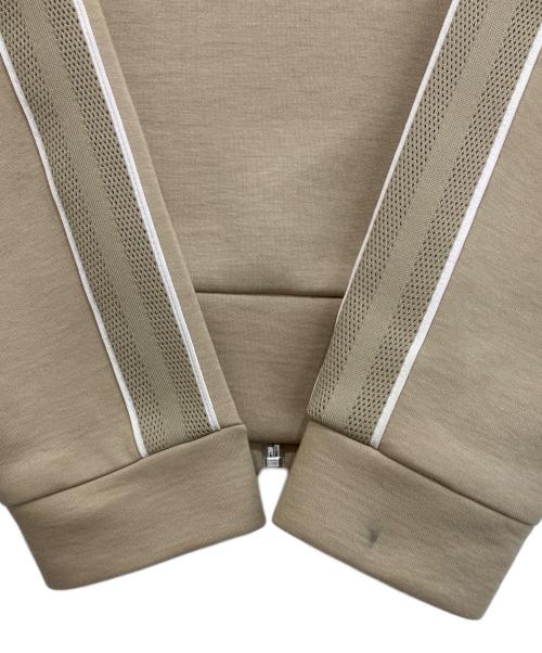 LACOSTE（ラコステ）LACOSTE (ラコステ) ショルダーテーピングダブルフェイススェットブルゾン ベージュ サイズ:Sの古着・服飾アイテム
