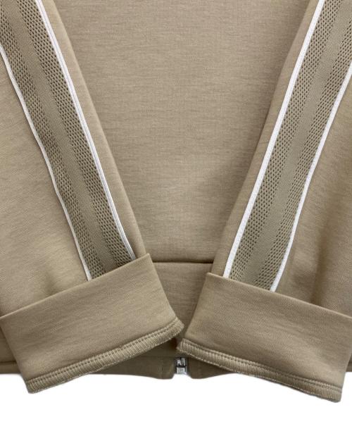 LACOSTE（ラコステ）LACOSTE (ラコステ) ショルダーテーピングダブルフェイススェットブルゾン ベージュ サイズ:Sの古着・服飾アイテム