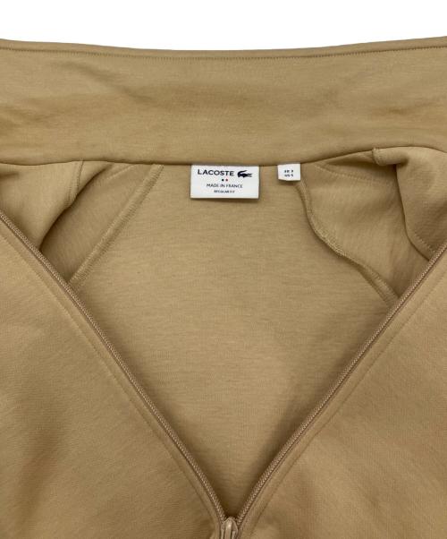 LACOSTE（ラコステ）LACOSTE (ラコステ) ショルダーテーピングダブルフェイススェットブルゾン ベージュ サイズ:Sの古着・服飾アイテム
