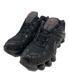 NIKE（ナイキ）の古着「SHOX TL BLACK/BLACK-MTLC HEMATITE-MAX ORANGE ローカットスニーカー」｜ブラック