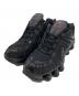 NIKE（ナイキ）の古着「SHOX TL BLACK/BLACK-MTLC HEMATITE-MAX ORANGE ローカットスニーカー」｜ブラック