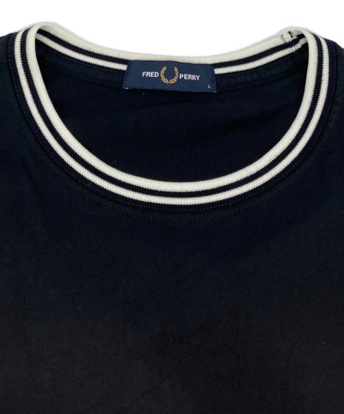 FRED PERRY（フレッドペリー）FRED PERRY (フレッドペリー) Twin Tipped T-Shirt ブラック サイズ:Lの古着・服飾アイテム