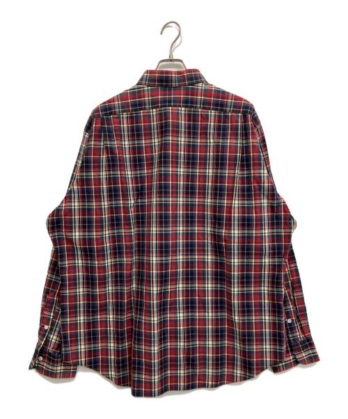 POLO RALPH LAUREN（ポロ・ラルフローレン）POLO RALPH LAUREN (ポロ・ラルフローレン) 90S REGENT CLASSIC FIT チェックシャツ レッド×ブルー サイズ:XXLの古着・服飾アイテム