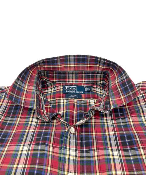POLO RALPH LAUREN（ポロ・ラルフローレン）POLO RALPH LAUREN (ポロ・ラルフローレン) 90S REGENT CLASSIC FIT チェックシャツ レッド×ブルー サイズ:XXLの古着・服飾アイテム