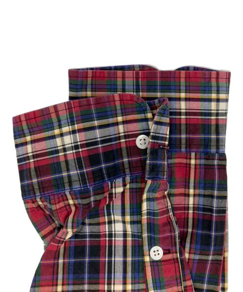 POLO RALPH LAUREN（ポロ・ラルフローレン）POLO RALPH LAUREN (ポロ・ラルフローレン) 90S REGENT CLASSIC FIT チェックシャツ レッド×ブルー サイズ:XXLの古着・服飾アイテム