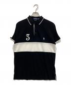 POLO RALPH LAURENポロ・ラルフローレン）の古着「ポロシャツ」｜ホワイト×ブラック