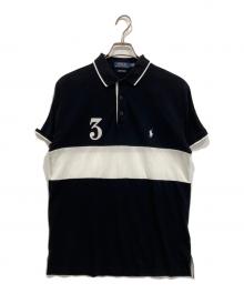 POLO RALPH LAUREN（ポロ・ラルフローレン）の古着「ポロシャツ」｜ホワイト×ブラック