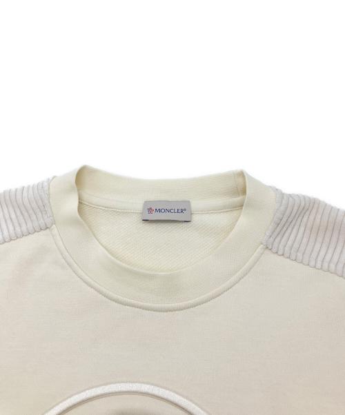 MONCLER（モンクレール）MONCLER (モンクレール) 23AW ロゴ スウェット アイボリー サイズ:XSの古着・服飾アイテム
