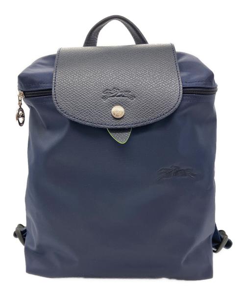 LONGCHAMP（ロンシャン）LONGCHAMP (ロンシャン) ルプリアージュ ナイロンリュック ネイビーの古着・服飾アイテム
