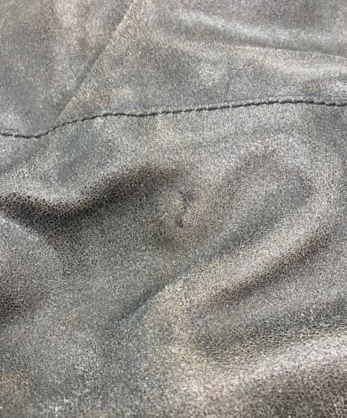 DIESEL（ディーゼル）DIESEL (ディーゼル) クラック加工2WAY ボストンバッグ Y2K グレーの古着・服飾アイテム