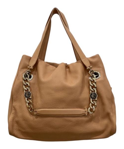 BVLGARI（ブルガリ）BVLGARI (ブルガリ) モネーテ コインチェーン トートバッグ ブラウンの古着・服飾アイテム