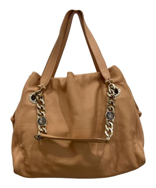 BVLGARI（ブルガリ）BVLGARI (ブルガリ) モネーテ コインチェーン トートバッグ ブラウンの古着・服飾アイテム