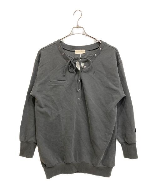 ANDMARY（アンドマリー）andmary (アンドマリー) Loose ribbon set up セットアップ グレー サイズ:freeの古着・服飾アイテム
