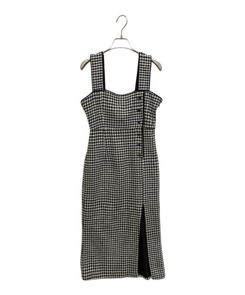 ROSY LUCE（ロージールーチェ）ROSY LUCE (ロージールーチェ) CLASSIC LADY DRESS - CHECK ワンピース ホワイト×ブラック サイズ:Ｍの古着・服飾アイテム