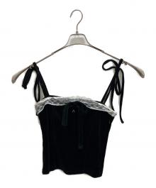 ANDMARY（アンドマリー）の古着「emma Ribbon Camisole」｜ブラック