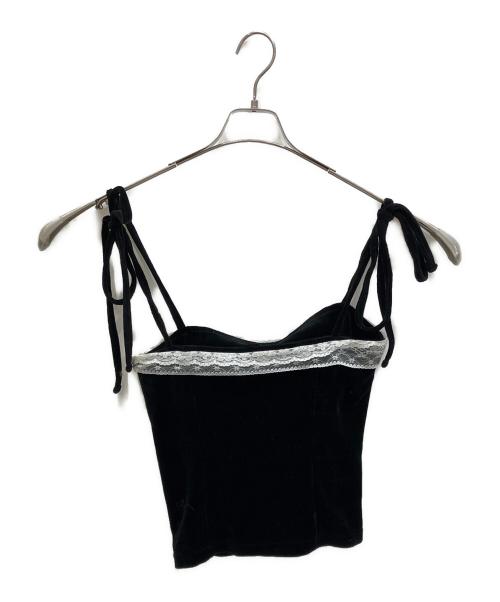 ANDMARY（アンドマリー）andmary (アンドマリー) emma Ribbon Camisole ブラック サイズ:freeの古着・服飾アイテム