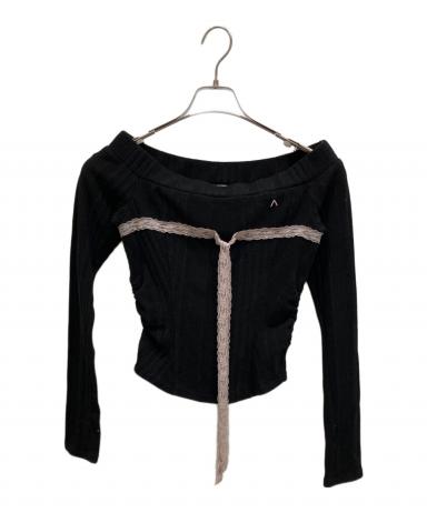 中古・古着通販】andmary (アンドマリー) Della ribbon tops pink
