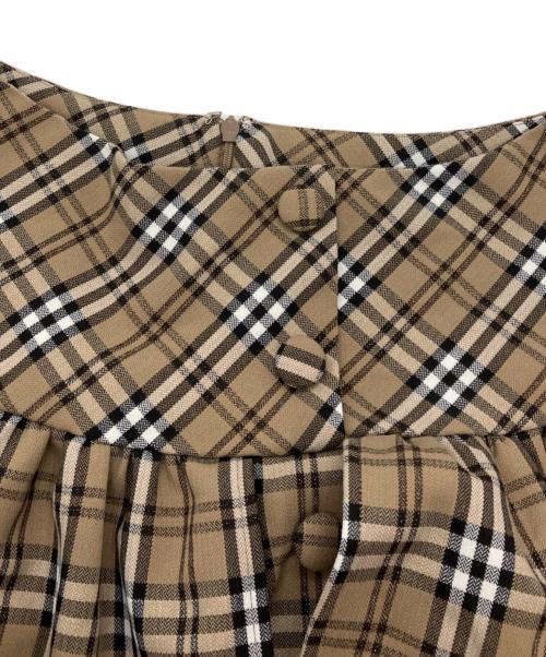 ANDWANG（アンドワン）ANDWANG (アンドワン) classical frill mini skirt ミニスカート ブラウン サイズ:Mの古着・服飾アイテム