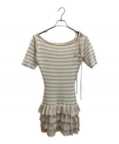 中古・古着通販】andmary (アンドマリー) Paula lacey chiffon tops