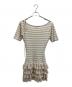 andmary (アンドマリー) Rachel knit frill mini dress ホワイト×ピンク サイズ:free：8000円