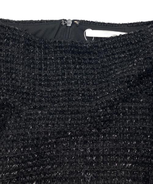 THEREDTHREAD（ザレッドスレッド）THEREDTHREAD (ザレッドスレッド) S tweed flare skirt ブラック サイズ:Ｍの古着・服飾アイテム