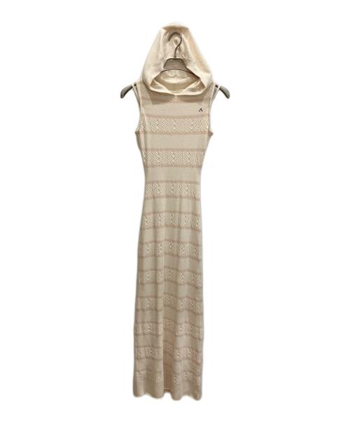 ANDMARY（アンドマリー）andmary (アンドマリー) Connie long dress アイボリー×ベージュ サイズ:freeの古着・服飾アイテム