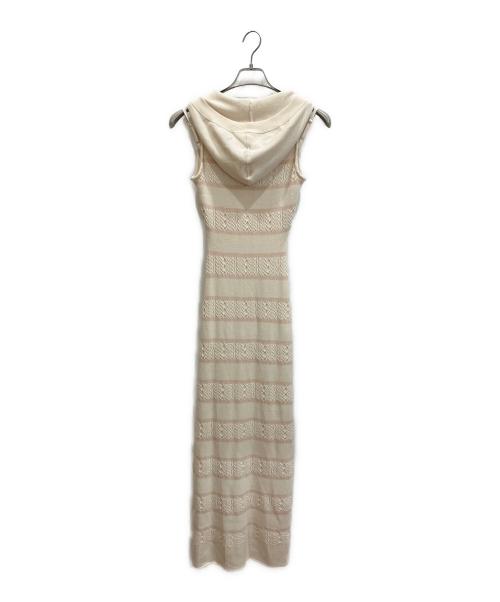 ANDMARY（アンドマリー）andmary (アンドマリー) Connie long dress アイボリー×ベージュ サイズ:freeの古着・服飾アイテム