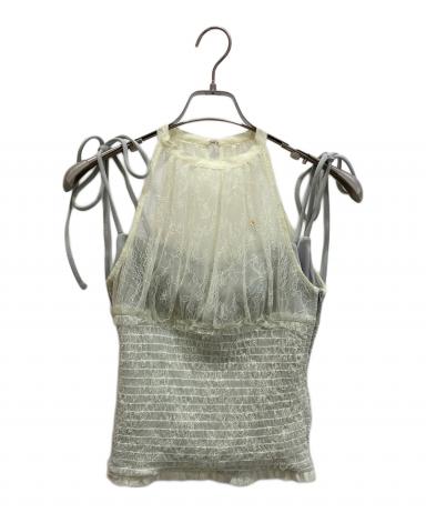 中古・古着通販】andmary (アンドマリー) Paula lacey chiffon tops