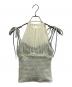 andmary (アンドマリー) Paula lacey chiffon tops グレー×グリーン サイズ:free 未使用品：9000円