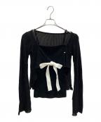 ANDMARYアンドマリー）の古着「Emma knit flare cardigan set セットアップ」｜ブラック