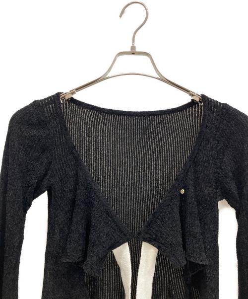 ANDMARY（アンドマリー）ANDMARY (アンドマリー) Emma knit flare cardigan set セットアップ ブラック サイズ:Fの古着・服飾アイテム