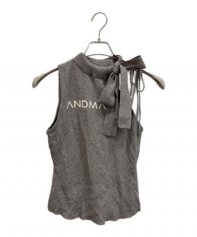 中古・古着通販】andmary (アンドマリー) Mary logo ribbon tank