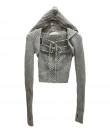 ANDMARY（アンドマリー）の古着「Hazel knit set セットアップ」｜グレー