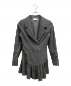 ANDMARYアンドマリー）の古着「Donna gather mini dress」｜グレー