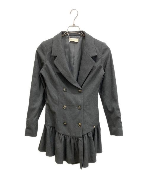 ANDMARY（アンドマリー）andmary (アンドマリー) Donna gather mini dress グレー サイズ:Mの古着・服飾アイテム