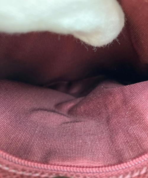 BURBERRY（バーバリー）BURBERRY (バーバリー) ノバチェックショルダーバッグ ベージュ×レッドの古着・服飾アイテム