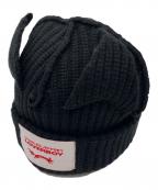 CHARLES JEFFREY LOVERBOYチャールズ ジェフリー ラバーボーイ）の古着「Chunky Ears Beanie/ニットキャップ」｜ブラック