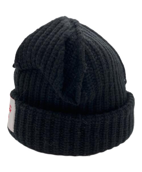 CHARLES JEFFREY LOVERBOY（チャールズ ジェフリー ラバーボーイ）CHARLES JEFFREY LOVERBOY (チャールズ ジェフリー ラバーボーイ) Chunky Ears Beanie/ニットキャップ ブラックの古着・服飾アイテム