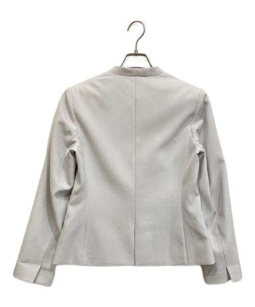 PLST（プラステ）PLST (プラステ) ストレッチツイルカラーレスジャケット ホワイト サイズ:Mの古着・服飾アイテム