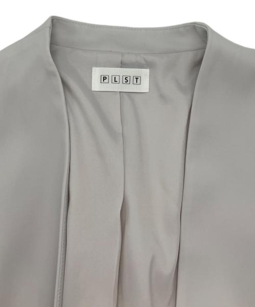 PLST（プラステ）PLST (プラステ) ストレッチツイルカラーレスジャケット ホワイト サイズ:Mの古着・服飾アイテム