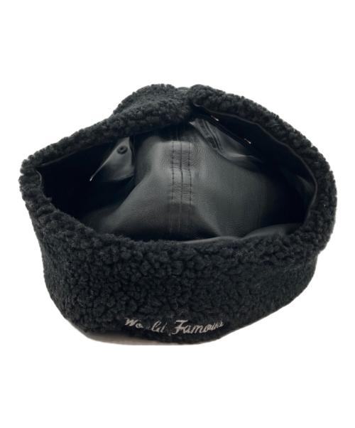 SUPREME（シュプリーム）Supreme (シュプリーム) New Era (ニューエラ) 22AW Leather Earflap Box Logo キャップ ブラック サイズ:7 1/2の古着・服飾アイテム