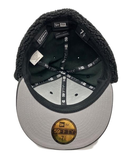 SUPREME（シュプリーム）Supreme (シュプリーム) New Era (ニューエラ) 22AW Leather Earflap Box Logo キャップ ブラック サイズ:7 1/2の古着・服飾アイテム