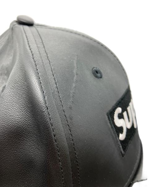 SUPREME（シュプリーム）Supreme (シュプリーム) New Era (ニューエラ) 22AW Leather Earflap Box Logo キャップ ブラック サイズ:7 1/2の古着・服飾アイテム