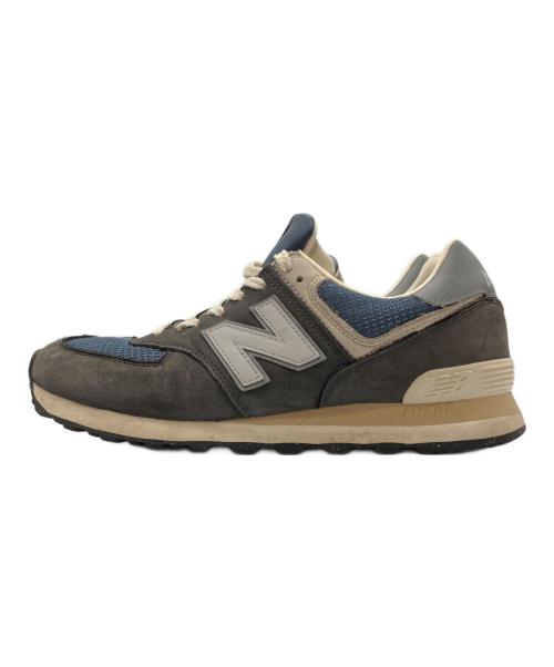 NEW BALANCE（ニューバランス）NEW BALANCE (ニューバランス) ローカットスニーカー グレー×ネイビー サイズ:27の古着・服飾アイテム
