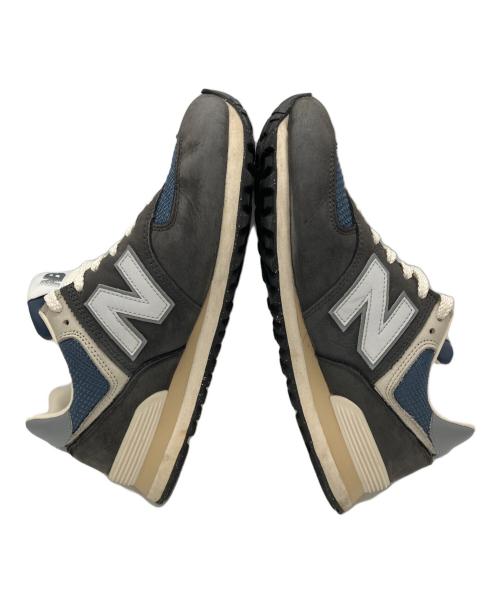 NEW BALANCE（ニューバランス）NEW BALANCE (ニューバランス) ローカットスニーカー グレー×ネイビー サイズ:27の古着・服飾アイテム