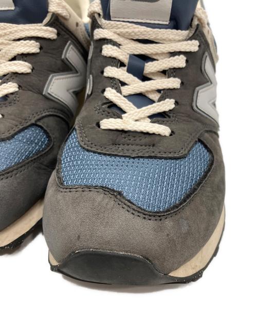NEW BALANCE（ニューバランス）NEW BALANCE (ニューバランス) ローカットスニーカー グレー×ネイビー サイズ:27の古着・服飾アイテム